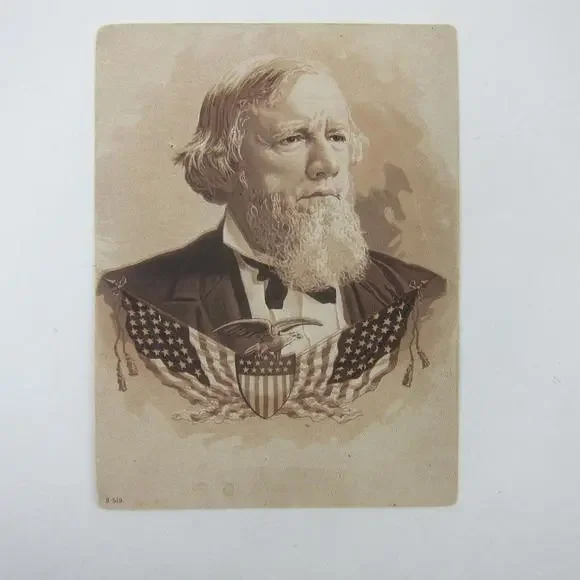 Allen G. Thurman Portrait 1888 Presidential Election Campaign Print Antique RARE - Picture 5 of 12